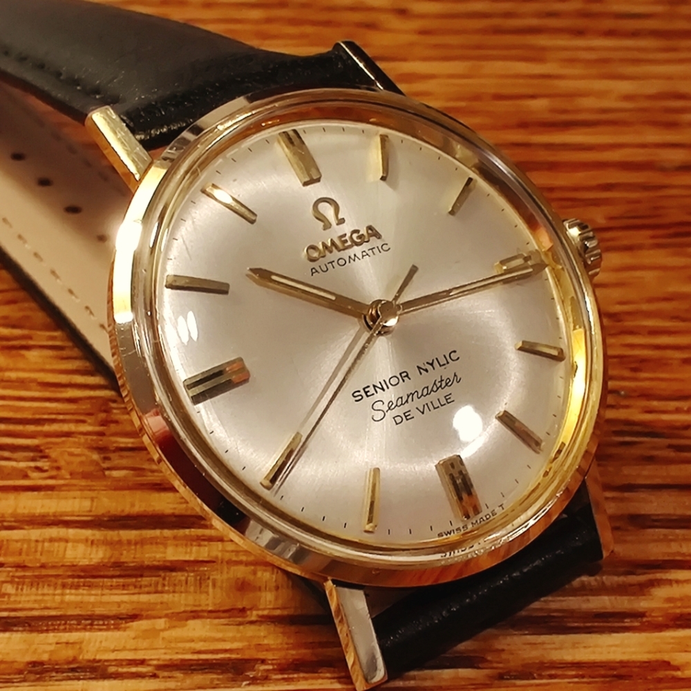 SOLD Omega Seamaster DeVille 14k Solid Gold Automatic caliber 550 Vintage 1966